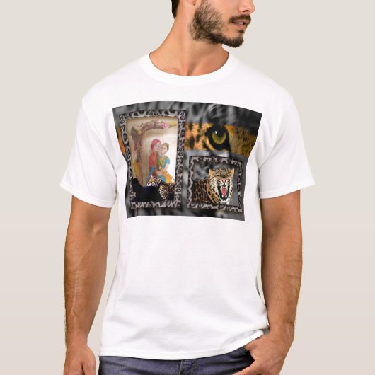 Tiger & Couple Art Print T-shirt (Voorkant)