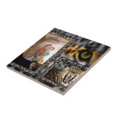 Tiger & Couple Art Print Tegeltje (Zijkant)