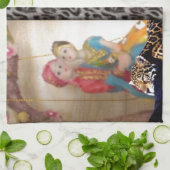 Tiger & Couple Art Print Theedoek (Gevouwen)