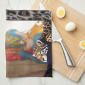 Tiger & Couple Art Print Theedoek (Quarter Fold)