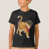 Tiger Cowboy pet T-shirt (Voorkant)