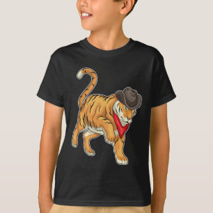 Tiger Cowboy pet T-shirt