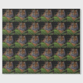 Tiger Crouching in het Oerwoud Cadeaupapier (Vlak)