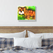 Tiger Cub Canvas Afdruk (Insitu (Slaapkamer))