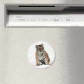 Tiger Cub in the Snow Photo Magneet (Insitu (Vaatwasser))