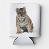 Tiger Cub in the Snow Photograph Blikjeskoeler (Voorkant)