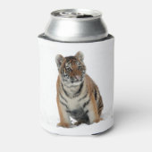 Tiger Cub in the Snow Photograph Blikjeskoeler (Blikje Achterkant)