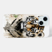 Tiger Cub Ink Painting Case-Mate iPhone Case (Achterkant (horizontaal))
