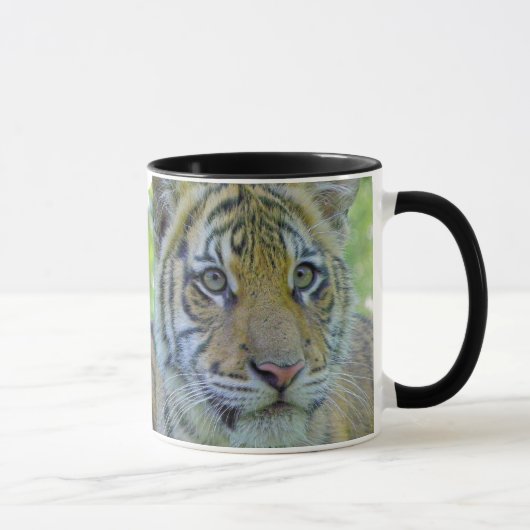 Tiger Cub Sluiten Portret Mok (Rechts)