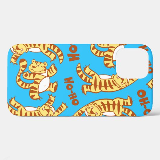 Tiger Cubs Cartoon: Grappig naadloos. Case-Mate iPhone Case (Achterkant (horizontaal))
