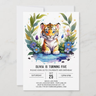 Tiger Cub's Wild Boy Verjaardag uitnodiging