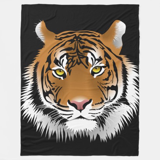 Tiger Custom Fleece Blanket, groot Deken (Voorkant)