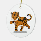 Tiger Cute Astrology Sign. Chinese Zodiac Keramisch Ornament (Links)