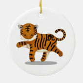 Tiger Cute Astrology Sign. Chinese Zodiac Keramisch Ornament (Achterkant)