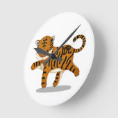 Tiger Cute Astrology Sign. Chinese Zodiac Ronde Klok (Hoek)