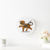 Tiger Cute Astrology Sign. Chinese Zodiac Ronde Klok (Huis)