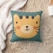 Tiger Cute Green nursery Baby Room Kussen (Deken)