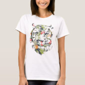 TIGER Cute T-shirt - Tropisch Patroon (Voorkant)
