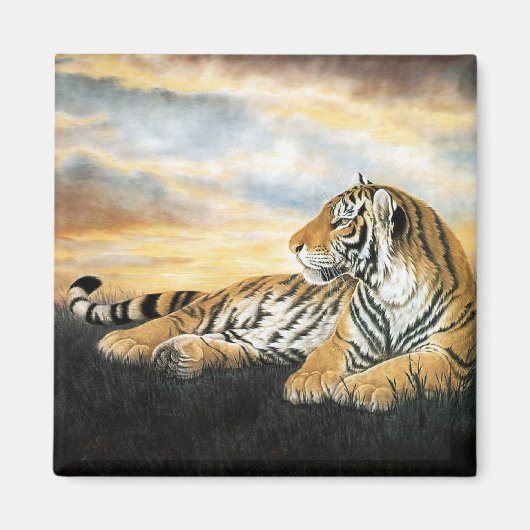 Tiger Dawn Magneet (Voorkant)