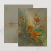 Tiger "Day" Lilies Briefkaart (Voorkant / Achterkant)