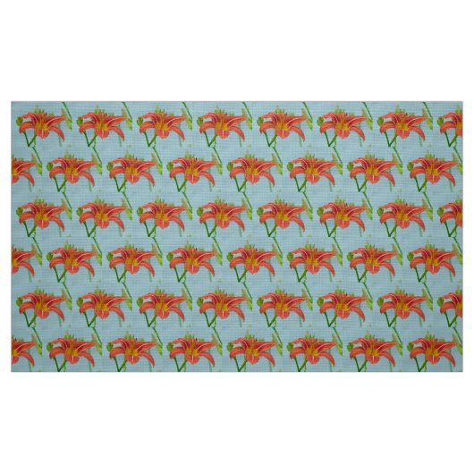 Tiger Daylily Stof (Fat Quarter)