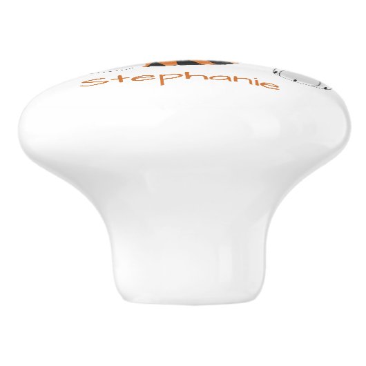 Tiger Design Personalised Keramische Knop (Zijkant)