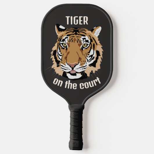 Tiger Design Pickleball Paddle (Achterkant)