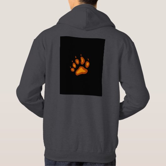 Tiger Design Print Hoodie (Achterkant)