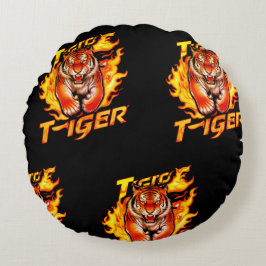 Tiger Design Ronde Sierkussen Rond Kussen