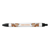 Tiger Design Zwarte Inkt Pen (Voorkant)