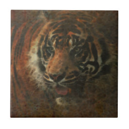 Tiger Digital Art Tegeltje