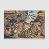 Tiger & Dragon, Kuniyoshi, Ukiyo-e Tissuepapier (Voorkant)