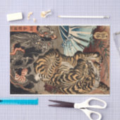Tiger & Dragon, Kuniyoshi, Ukiyo-e Tissuepapier (Craft)