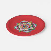 Tiger Dragon Mandala 7-inch Bord papier (Gekanteld)