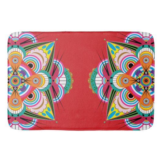 Tiger Dragon Mandala Bath Mat (Voorkant)