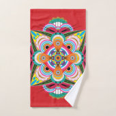 Tiger Dragon Mandala Bath Towel Set Bad Handdoek (Handdoek)