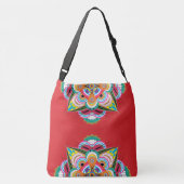 Tiger Dragon Mandala Crossbody Bag (2 Sizes) Tas (Achterkant)