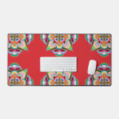 Tiger Dragon Mandala Desk Mat (Keyboard & Muis)