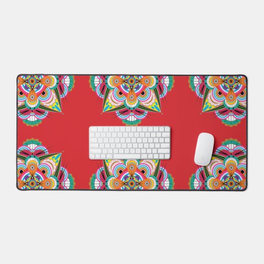 Tiger Dragon Mandala Desk Mat (Keyboard & Muis)