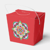 Tiger Dragon Mandala Favor Box Bedankdoosjes (Achterkant)