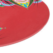 Tiger Dragon Mandala Glass Cutting Board Snijplank (Hoek)