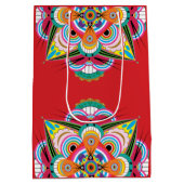 Tiger Dragon Mandala Medium Gift Bag Medium Cadeauzakje (Achterkant)