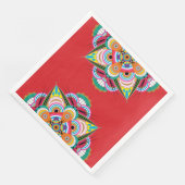 Tiger Dragon Mandala Paper Napkins Servet (Hoek)