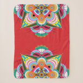 Tiger Dragon Mandala Small Sherpa Blanket Deken (Voorkant)