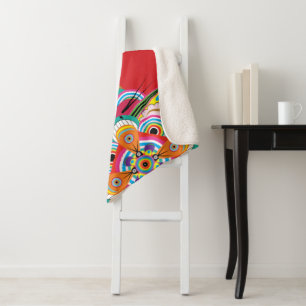 Tiger Dragon Mandala Small Sherpa Blanket Deken