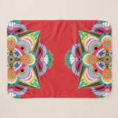 Tiger Dragon Mandala Small Sherpa Blanket Deken (Voorkant (horizontaal))