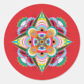 Tiger Dragon Mandala Stickers (Voorkant)