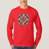 Tiger Dragon Mandala Unisex Long Hoeve Shirt (Voorkant)