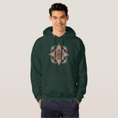 Tiger Dragon Mandala Unisex Pullover Hoodie (Voorkant volledig)