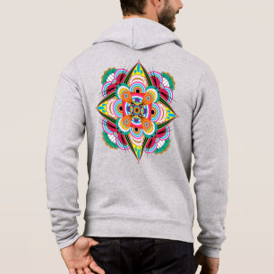 Tiger Dragon Mandala Unisex Zip Hoodie